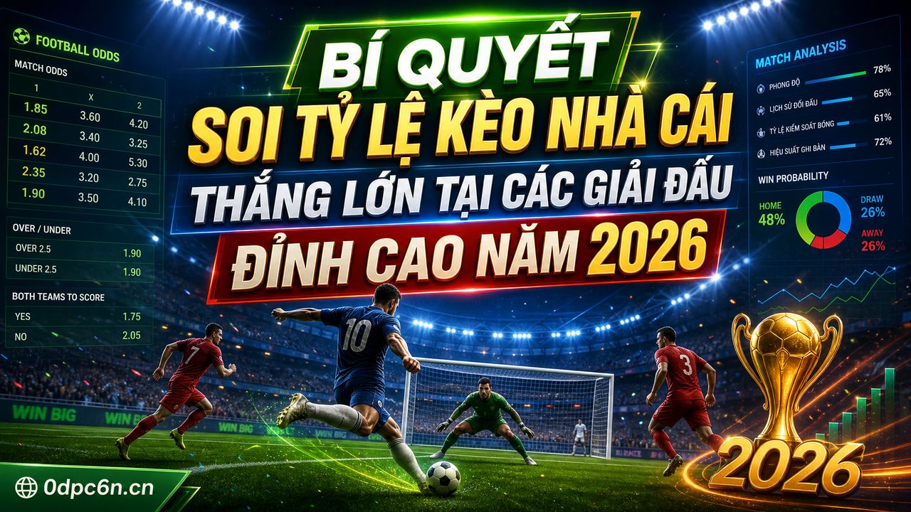 Bí quyết soi tỷ lệ kèo nhà cái thắng lớn tại các giải đấu đỉnh cao năm 2026