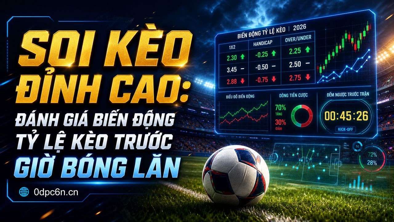 Soi kèo đỉnh cao: Đánh giá biến động tỷ lệ kèo trước giờ bóng lăn